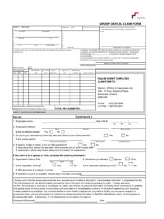 GROUP HEALTH CLAIM FORM Manion Wilkins Group health claim form 