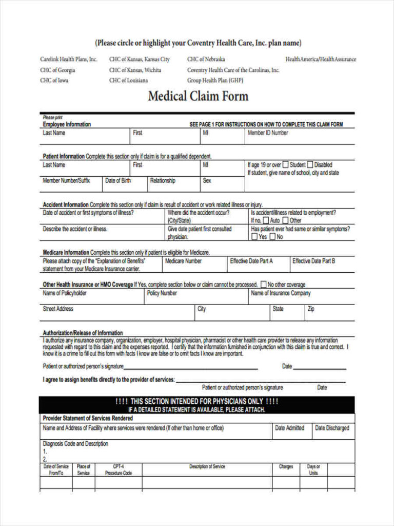 Health Insurance Pdf File FREE 8 Sample Health Care Tax Forms In PDF 