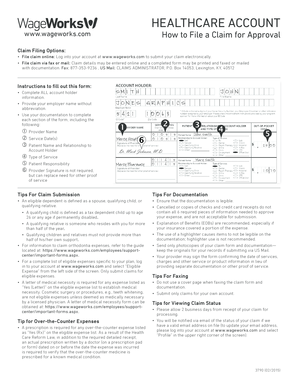 Healthcare Pay Me Back Claim Form WageWorks Fill And Sign Printable 