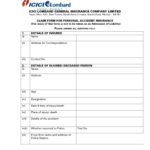 Icici Lombard Claim Form Fill And Sign Printable Template Online