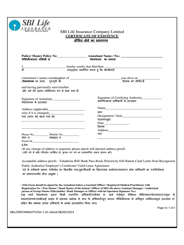 Life Certificate Form 2021 Fill Out And Sign Printable PDF Template 