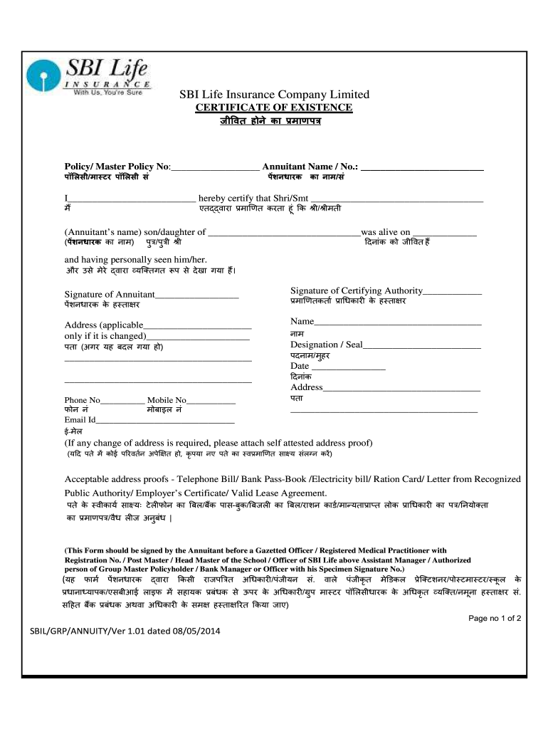 Life Certificate Form 2021 Fill Out And Sign Printable PDF Template