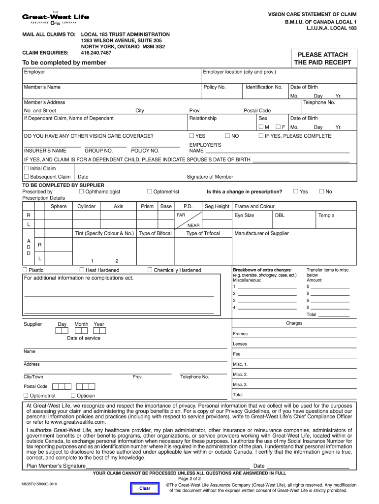 Local 183 Claim Form Fill Online Printable Fillable Blank PdfFiller