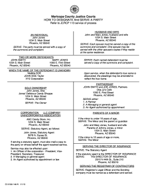 Maricopa Small Claims Court Form Fill Out And Sign Printable PDF 