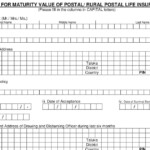Maturity Claim Form Postal Life Insurance