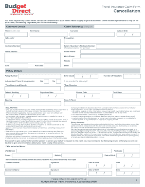 Medical Certificate For Travel Cancellation Edit Online Fill Print 