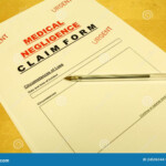 Medical Negligence Claim Form Stock Photo Image Of Healthcare Injury