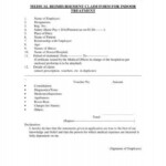 Medical Reimbursement Claim Form For Indoor Treatment SNEA I