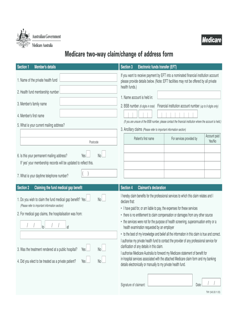 Medicare Claim Form Printable TUTORE ORG Master Of Documents