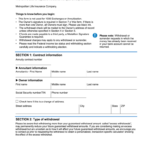 MetLife AnnWithdrawal 2017 Fill And Sign Printable Template Online