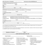 Nassau County New York Small Claims Complaint Form Download Fillable