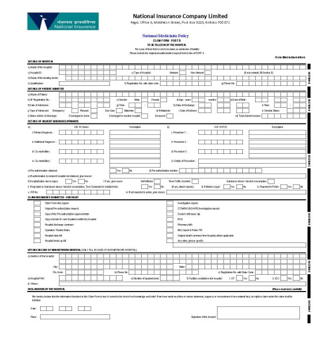 National Insurance Company Limited Marine Claim Form Download My Forum