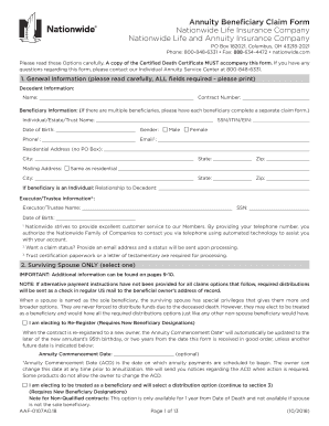 Nationwide Annuity Forms Fill Out And Sign Printable PDF Template 