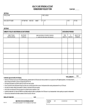 Nys Flex Spending Fill And Sign Printable Template Online