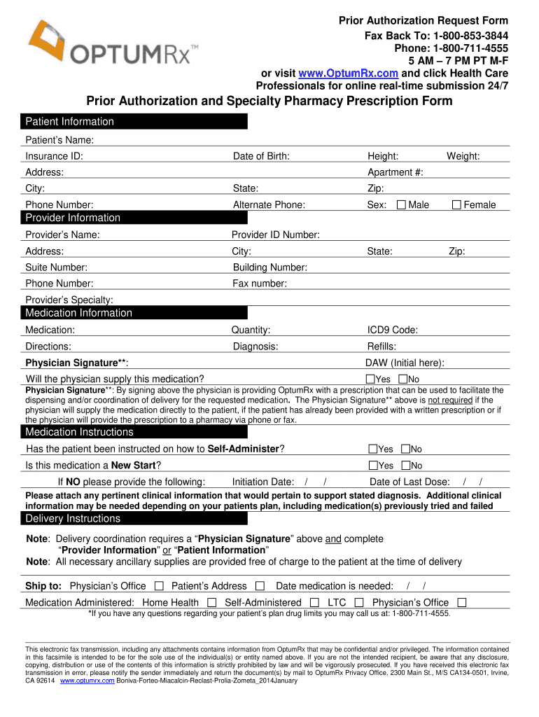 Optum Rx Pa Form Fill And Sign Printable Template Online US Legal Forms