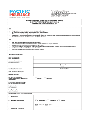 Pacific Insurance Claim Form Fill Online Printable Fillable Blank 