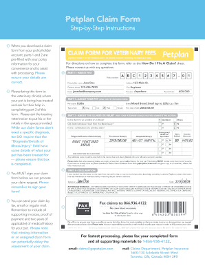 Petplan Insurance Claim Form Canada Tanya Tanya