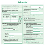 Printable Medicare Claim Form TUTORE ORG Master Of Documents