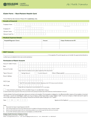 Religare Health Insurance Claim Form Fill And Sign Printable Template