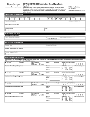 Seven Corners Insurance Claim Fill Online Printable Fillable Blank