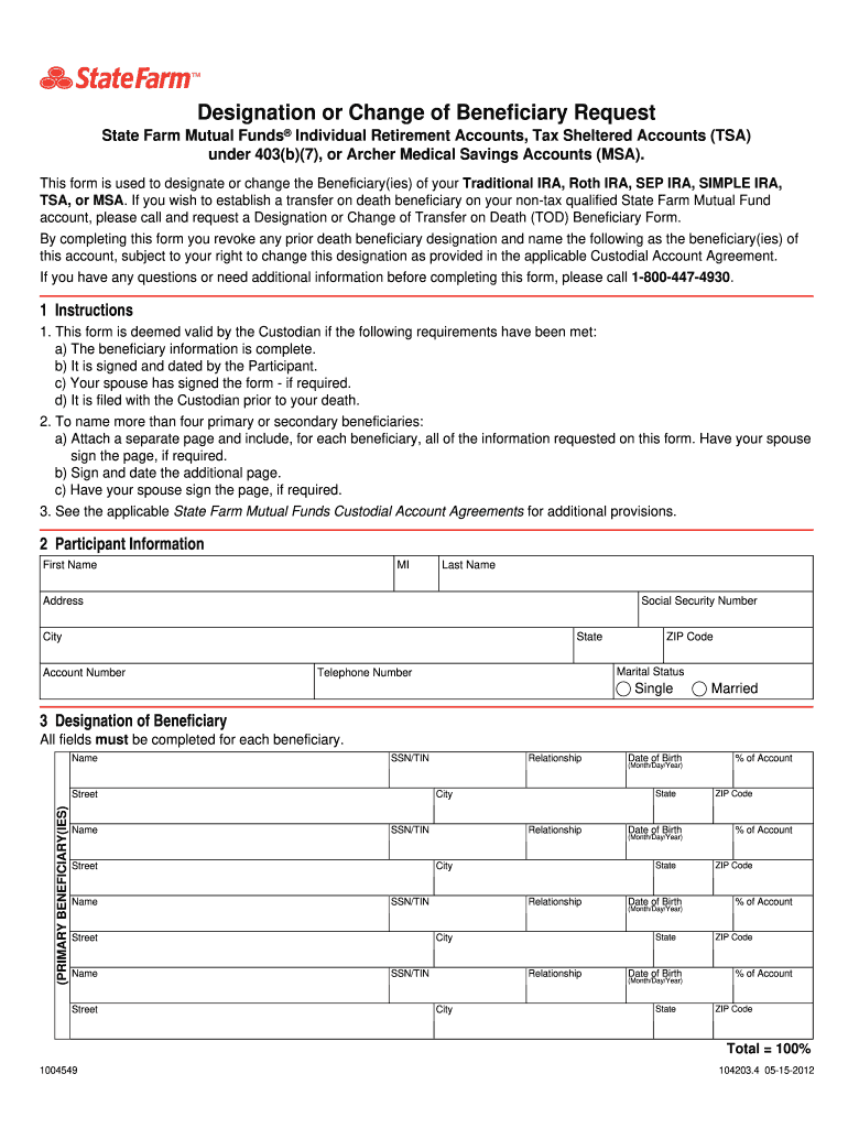 State Farm Life Insurance Forms Fill Out And Sign Printable PDF 