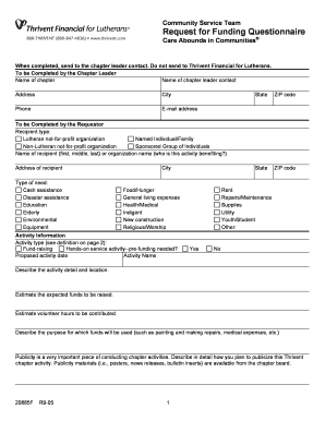 Thrivent Form 20885f R9 05 Fill And Sign Printable Template Online