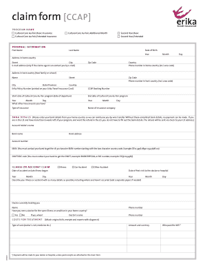 Travel Insurance Claim Form Fill And Sign Printable Template Online