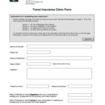 Travel Insurance Quote Form Templates PdfFiller