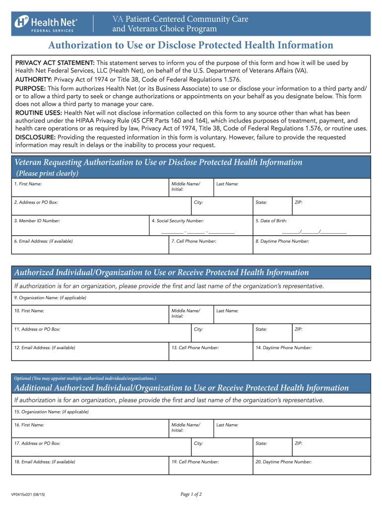 Va Choice Fill Out And Sign Printable PDF Template SignNow