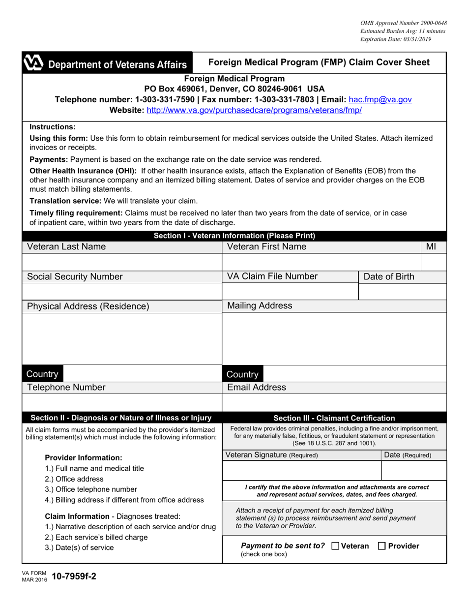 Va Form 10 7959c Printable Printable World Holiday