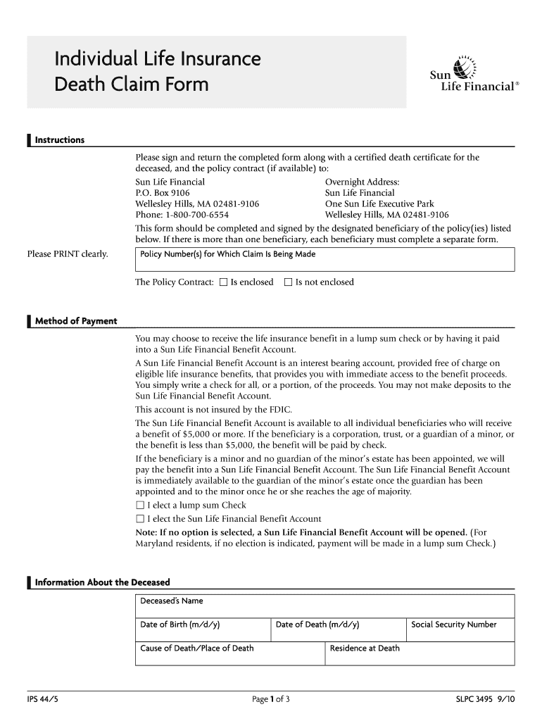 Valic Death Claim Form Fill Out And Sign Printable PDF Template SignNow