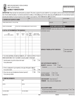 What Is Required For Mo Medicaid Reinvestigations Form Fill And Sign