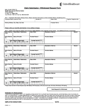 17 Printable United Healthcare Claim Form Templates Fillable Samples 