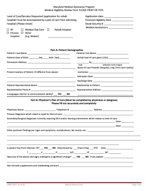 3871 Maryland Medicaid Form Fill Out And Sign Printable PDF Template