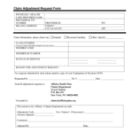 Affinity Health Plan Claim Adjustment Request Form Instructions