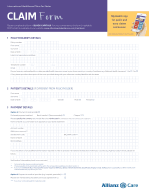 Allianz Dental Reimbursement 2017 2024 Form Fill Out And Sign 