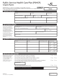 Canada Public Service Health Care Plan Pshcp Claim Form Sun Life 