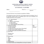 Claim Form Chola MS General Insurance Fill And Sign Printable