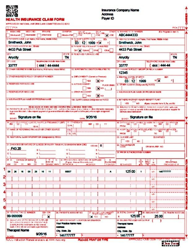 Claim Form Part B Filled Sample How Will Claim Form Part B Filled 