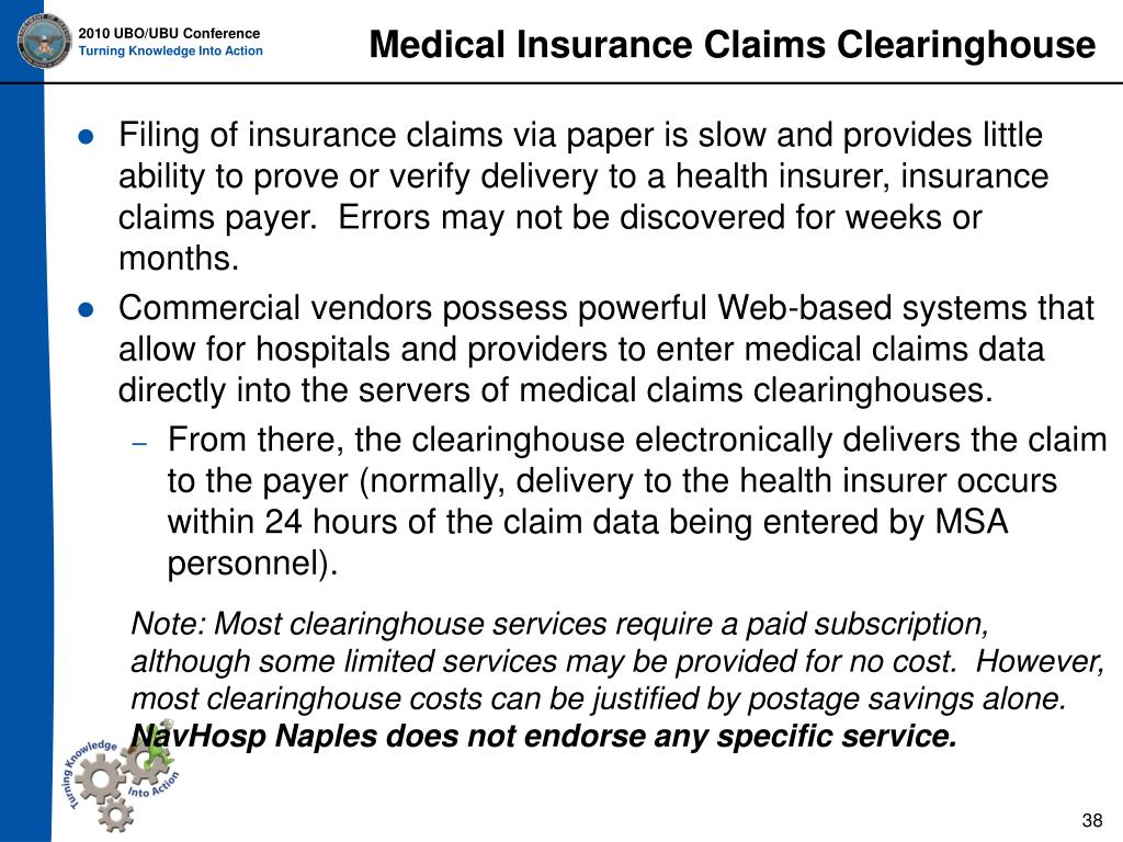 Clearinghouse For Insurance Claims Financial Report