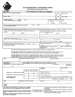 Clico Insurance Form Fill Online Printable Fillable Blank PdfFiller