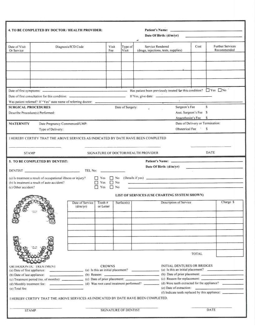 Clico Medical Claim Form Fill Out Printable PDF Forms Online