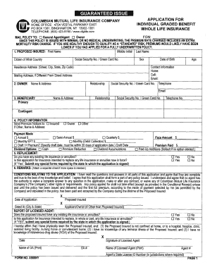 Columbian Life Insurance Death Claim Form Fill Online Printable 