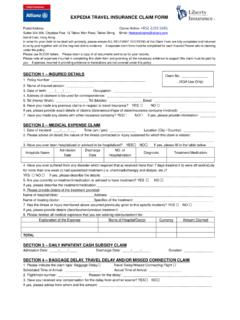 EXPEDIA TRAVEL INSURANCE CLAIM FORM Expedia travel insurance claim 