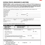 EXPEDIA TRAVEL INSURANCE CLAIM FORM Fill And Sign Printable Template