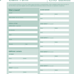 Fillable Online 100260 CHU Claim Form Fampb LAYOUT Strata Brokers Fax