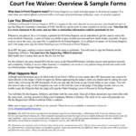 Fillable Online Arlegalservices Court Fee Waiver Overview Sample