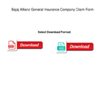 Fillable Online Bajaj Allianz General Insurance Company Claim Form