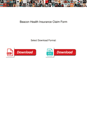 Fillable Online Beacon Health Insurance Claim Form Beacon Health 