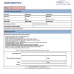 Fillable Online Death Claim Form AXA pdf Lloyd Co Emirates